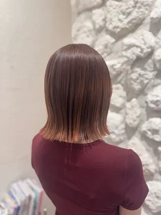 セミロング カラー kanako 🦋🫧のヘアスタイル
