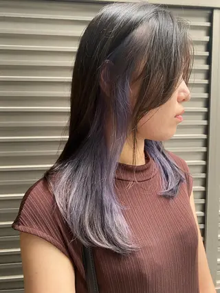 セミロング カラー シールエクステ 🪽CHIAKIのヘアスタイル