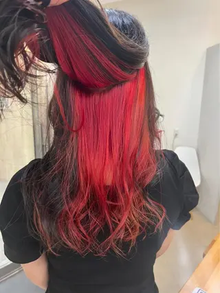 ロング カラー リルウヘアー 天王寺のヘアスタイル