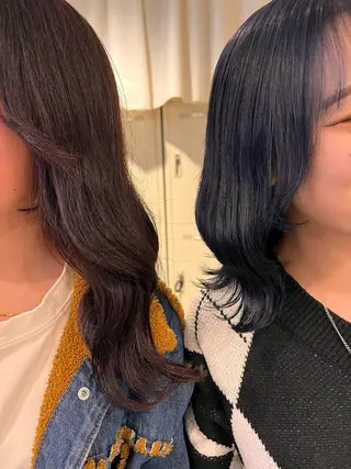 セミロング カラー 💖札幌カラー 指名No.1💖玲奈のヘアスタイル