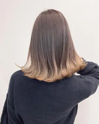 ミディアム カラー パーマ ヘアアレンジ 【公式】amble luxe池袋東口🩷のヘアスタイル