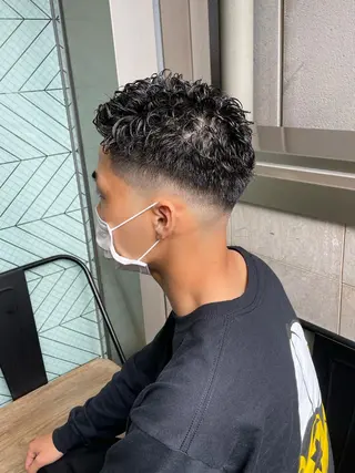 パーマ メンズ 渋谷/フェード/ 國分 翔のヘアスタイル
