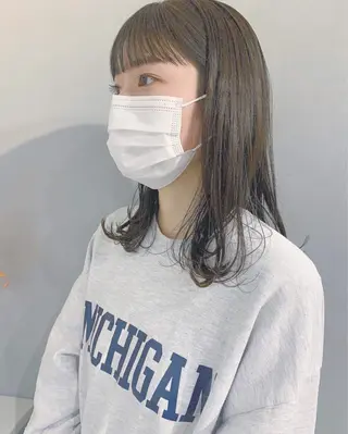 ロング カラー ボブパーマコテ巻き風 パーマNo1深江秀平のヘアスタイル