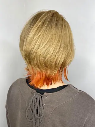 ミディアム 前地 麻衣のヘアスタイル