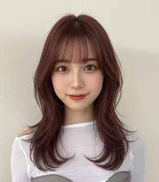 ロング カラー 中韓🇨🇳🇰🇷 トレンド&髪質改善のヘアスタイル