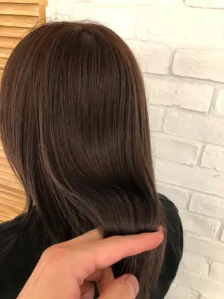 ミディアム カラー 金子 富士のヘアスタイル