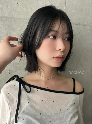 ショート 韓国ボブ/ハッシュ カットKIRAのヘアスタイル