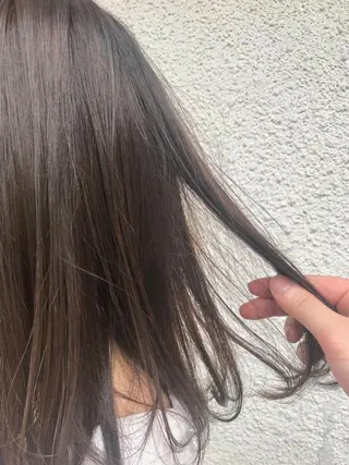 ミディアム カラー ニュアンスパーマ/ レイヤー/茶屋町のヘアスタイル