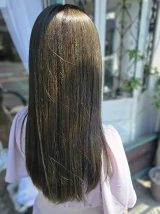 カラー ロング 熊野 タイソンのヘアスタイル