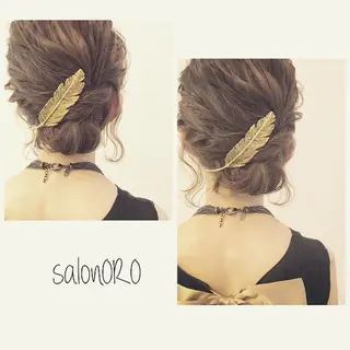 ミディアム ヘアアレンジ 池田 真由美のヘアスタイル