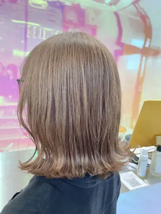 ミディアム カラー パーマ ヘアアレンジ メンズ 🤍透明感カラー🤍 似合わせ🤍AINEのヘアスタイル