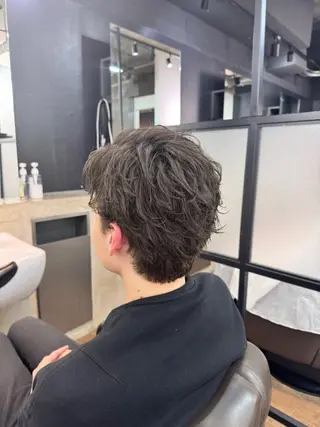 ショート パーマ 【メンズ専用サロン】 💈小林遥希💈のヘアスタイル