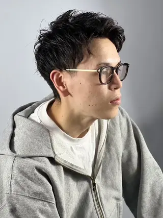 ミディアム ヒロ銀座バーバーショップ大宮店所属・峯岸翼 ヒロ銀座大宮 ⚠️注意事項必読⚠️のヘアスタイル