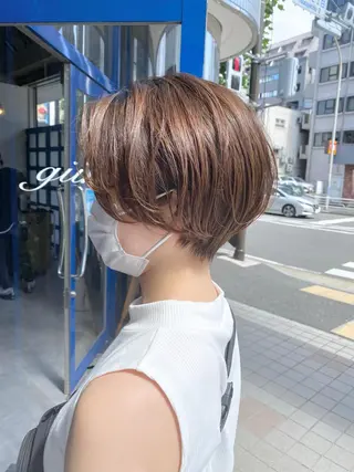 ミディアム カラー ヘアアレンジ 横浜縮毛矯正 ☆渋谷良太のヘアスタイル