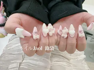 ロング ネイルJaol 池袋のネイルデザイン