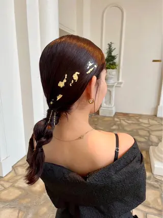 セミロング 小顔カット/顔周り /メンズsaraのヘアスタイル