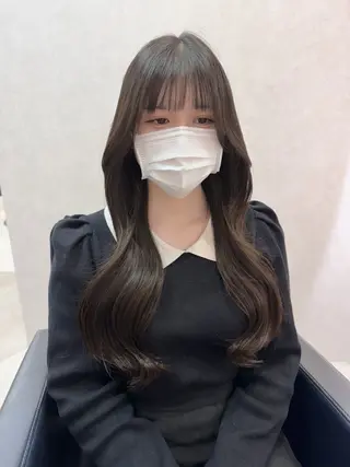 セミロング カラー 《韓国レイヤー特化》 艶髪✨EMIのヘアスタイル