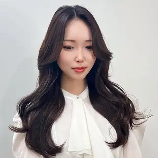 ロング カラー パーマ ヘアアレンジ メンズ キッズ ネイル マツエク・マツパ アイブロウ 渋谷レイヤーカット❌ 縮毛矯正専門/武田涼のヘアスタイル