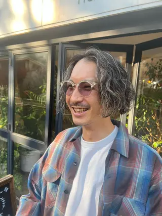 ミディアム カラー パーマ 髪質改善サロン Liko🌟のヘアスタイル