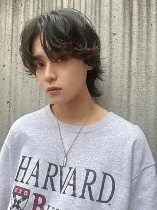 ミディアム パーマ メンズ 🔹YUTA🔹 メンズパーマのヘアスタイル