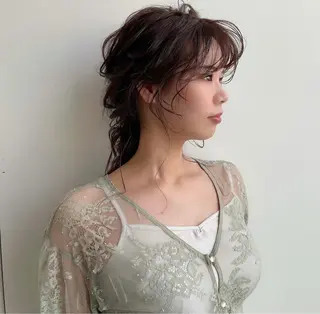 ミディアム ヘアアレンジ ヘアメイク new meのヘアスタイル