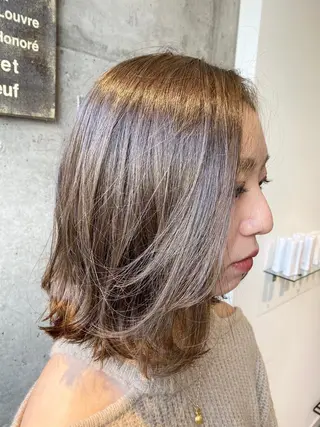 ミディアム カラー KEN KENのヘアスタイル