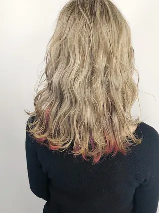 ロング カラー パーマ ヘアアレンジ ネイル マツエク・マツパ 圧倒的なクォリティ✨ waku 岡崎店のヘアスタイル