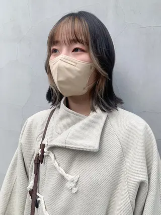ミディアム カラー ヘアアレンジ yuka .のヘアスタイル