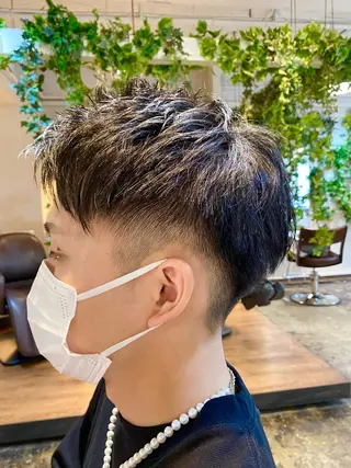 ショート メンズ ショート 縮毛矯正 レイヤー🌿FUKUのヘアスタイル