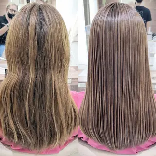 セミロング カラー ＡＳＨ大宮/ブリーチ 髪質改善/カラーのヘアスタイル