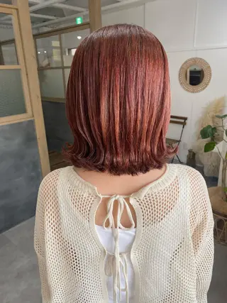 ミディアム カラー ヘアアレンジ ひなの .のその他イメージ