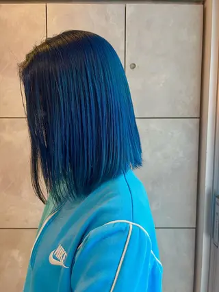 セミロング カラー ヘアアレンジ 🌈インナーカラー ‘ショウマ’🌈のヘアスタイル