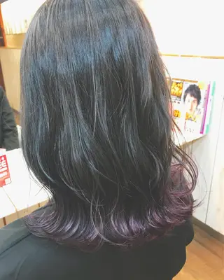 ミディアム カラー メンズサロン アソビ元町のヘアスタイル