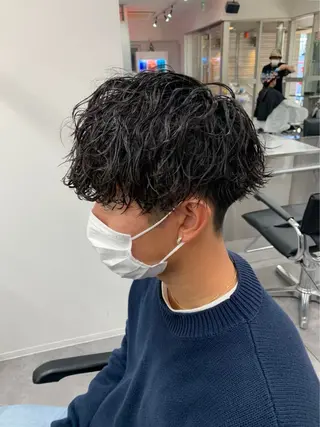 ショート パーマ メンズ お悩み解消✨/ メンズパーマ✨/直樹のヘアスタイル