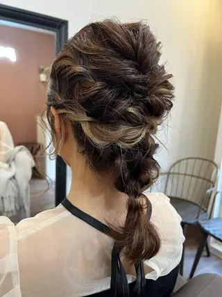 ミディアム ヘアアレンジ pep natsumiのヘアスタイル