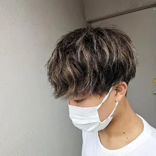 カラー メンズ ショート 小川 健治✨のヘアスタイル