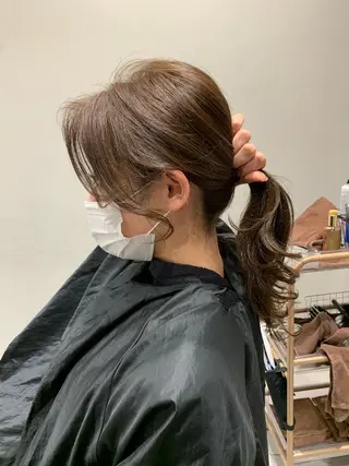 ロング レイヤー専門家 ダブルカラー修のヘアスタイル