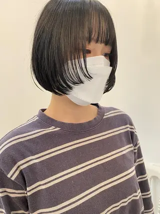 ショート カラー F． 梅田/ボブ/パーマのヘアスタイル