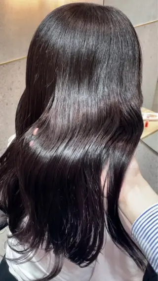 ロング カラー ハッシュカット/ 水光艶カラー/RINのヘアスタイル