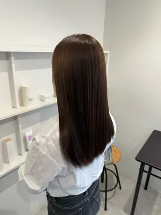セミロング カラー ブリーチモデル yumekaのヘアスタイル