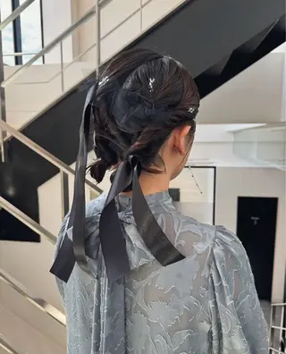 ミディアム ヘアアレンジ KAWATOKO MISUZUのヘアスタイル