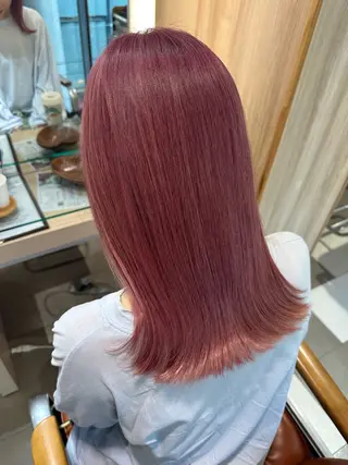 セミロング カラー hibiki/セット /透明感カラーのヘアスタイル