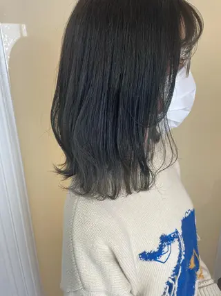 セミロング カラー . AYUKAのヘアスタイル
