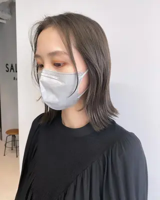 ミディアム カラー マンツーマン半個室 tamuraのヘアスタイル