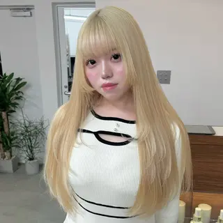 ロング カラー エクステモデル募集 💗大阪梅田/川上のヘアスタイル