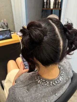 セミロング ヘアアレンジ 田中 アキオのヘアスタイル