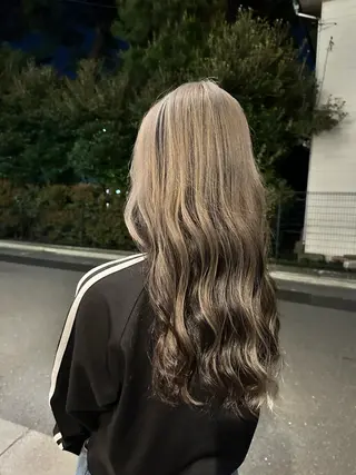 セミロング カラー 🪼高評価🪼 💎柴崎の藤咲💎のヘアスタイル