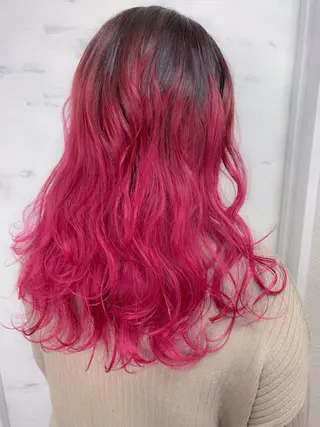 ロング カラー BOX mico.のヘアスタイル