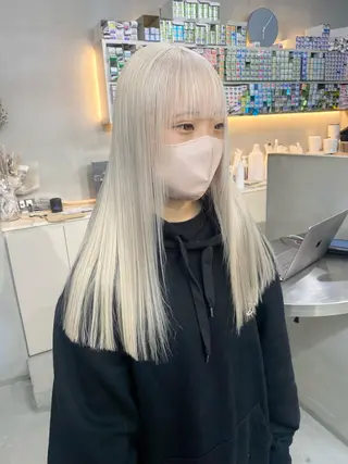 セミロング カラー 前橋 姫奈のヘアスタイル
