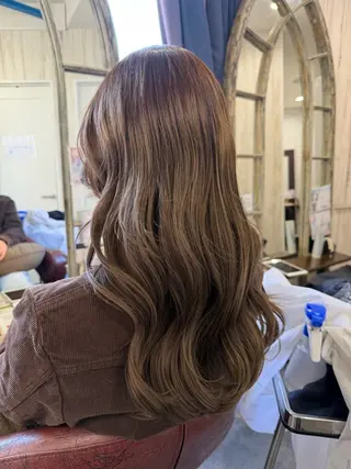 セミロング 韓国風くびれヘア/ 小顔レイヤー🧿小林のヘアスタイル